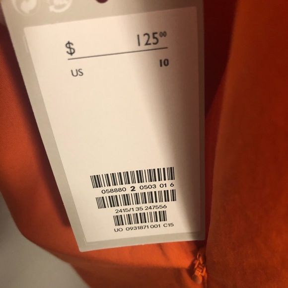 NWT Cos orange gorgeous dress. 10 - Picture 3 of 7